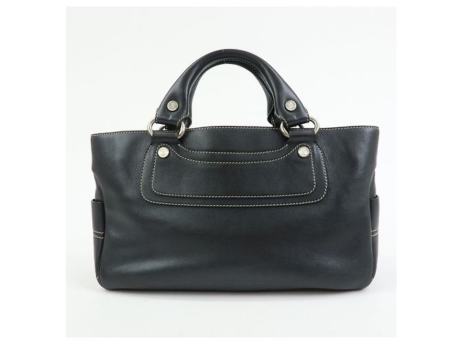 Céline Borsa a mano CELINE Boogie Bag in pelle nera - vista 2