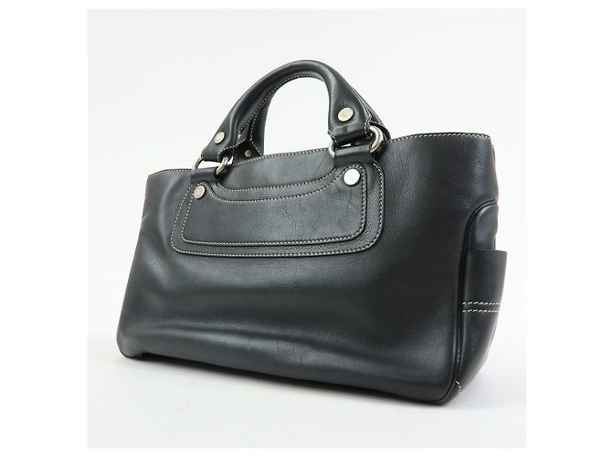 Céline Borsa a mano CELINE Boogie Bag in pelle nera - vista 3