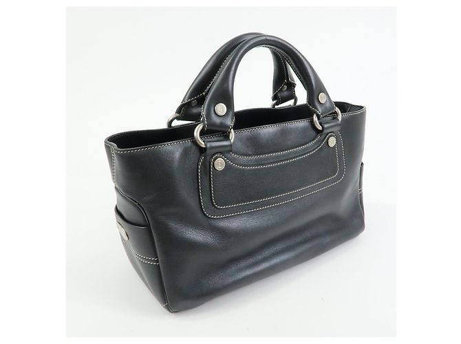 Céline Borsa a mano CELINE Boogie Bag in pelle nera - vista 4