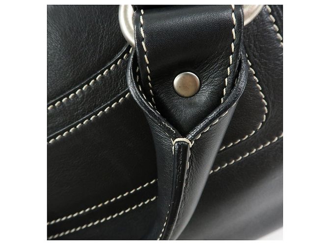 Céline Borsa a mano CELINE Boogie Bag in pelle nera - vista 8