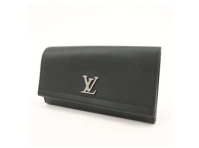 Louis Vuitton Portefeuille Lockme II Calf Skin Long Wallet Noir M62329 - vista 3