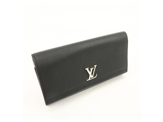 Louis Vuitton Portefeuille Lockme II Calf Skin Long Wallet Noir M62329 - vista 4