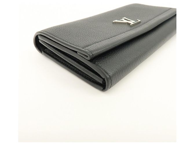 Louis Vuitton Portefeuille Lockme II Calf Skin Long Wallet Noir M62329 - vista 6