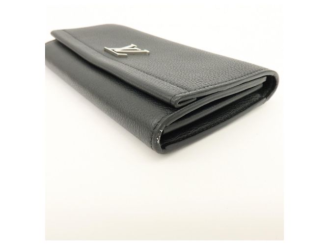 Louis Vuitton Portefeuille Lockme II Calf Skin Long Wallet Noir M62329 - vista 7