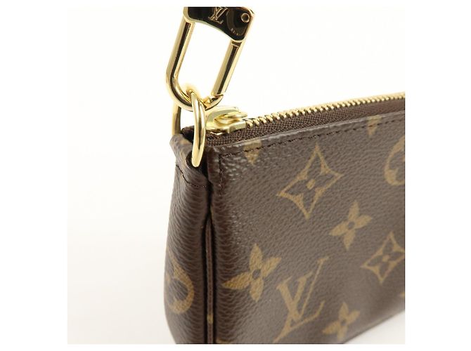 Louis Vuitton Monogram Mini Pochette Accessoires Hand Bag Bown M58009 - vista 14
