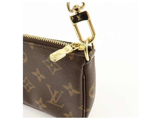 Louis Vuitton Monogram Mini Pochette Accessoires Hand Bag Bown M58009 - vista 17