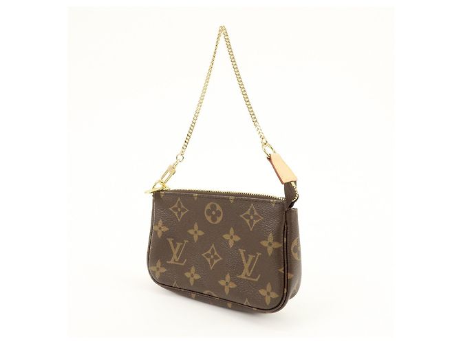 Louis Vuitton Monogram Mini Pochette Accessoires Hand Bag Bown M58009 - vista 3