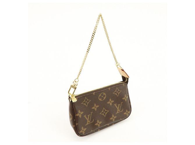 Louis Vuitton Monogram Mini Pochette Accessoires Hand Bag Bown M58009 - vista 4