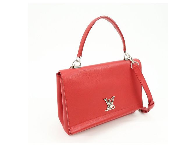 Louis Vuitton Lockme II Borsa a mano e a tracolla 2Way in pelle Rossa M50363 - vista 4