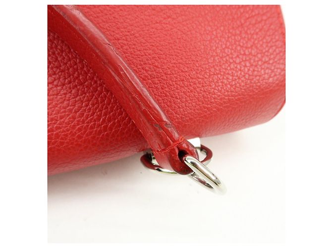 Louis Vuitton Lockme II Borsa a mano e a tracolla 2Way in pelle Rossa M50363 - vista 9