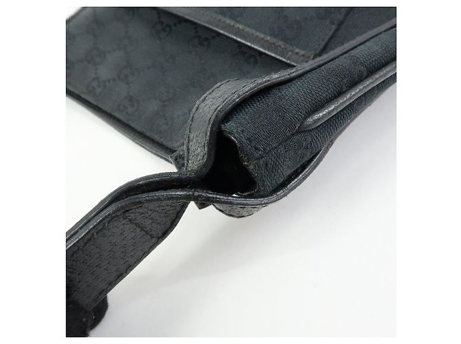 Borsa a tracolla GUCCI GG Canvas Leather Nera 122793 - vista 10