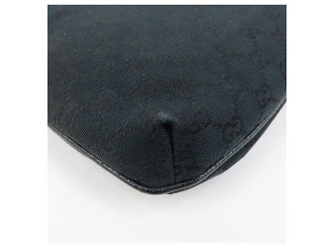 Borsa a tracolla GUCCI GG Canvas Leather Nera 122793 - vista 12