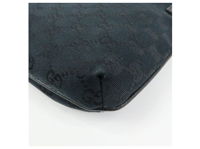 Borsa a tracolla GUCCI GG Canvas Leather Nera 122793 - vista 13