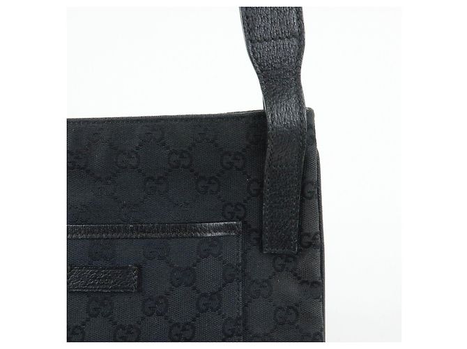 Borsa a tracolla GUCCI GG Canvas Leather Nera 122793 - vista 16