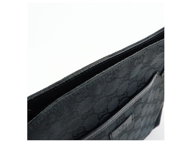 Borsa a tracolla GUCCI GG Canvas Leather Nera 122793 - vista 17