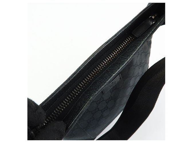 Borsa a tracolla GUCCI GG Canvas Leather Nera 122793 - vista 20