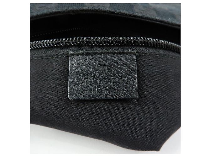 Borsa a tracolla GUCCI GG Canvas Leather Nera 122793 - vista 23