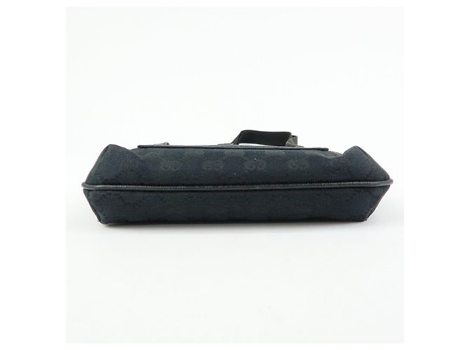 Borsa a tracolla GUCCI GG Canvas Leather Nera 122793 - vista 5
