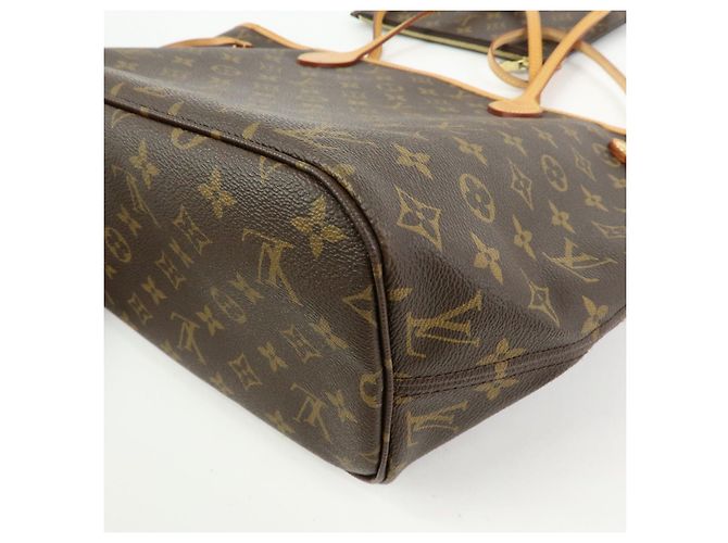 Borsa Louis Vuitton Monogram Neverfull MM Borsa a Tracolla Marrone M40995 - vista 13