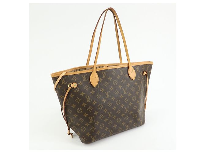 Borsa Louis Vuitton Monogram Neverfull MM Borsa a Tracolla Marrone M40995 - vista 4