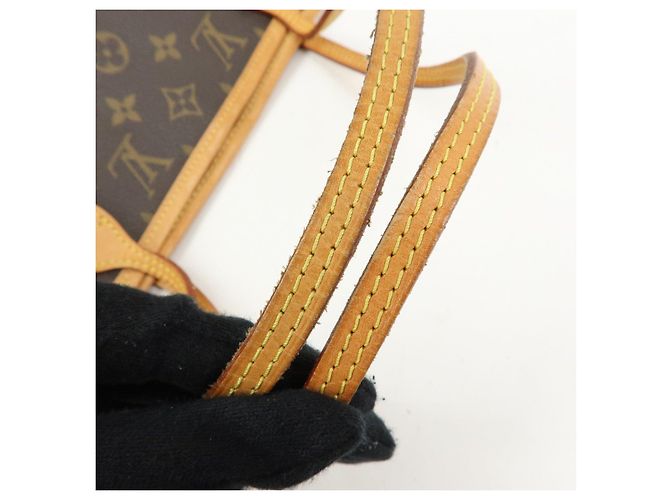 Borsa Louis Vuitton Monogram Neverfull MM Borsa a Tracolla Marrone M40995 - vista 7