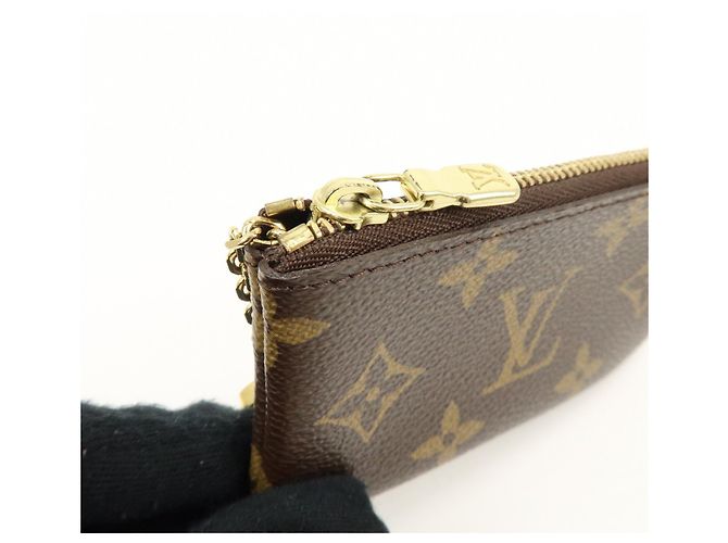 Louis Vuitton Monogram Pochette Cles Coin Case Key Case Brown M62650 - vista 12
