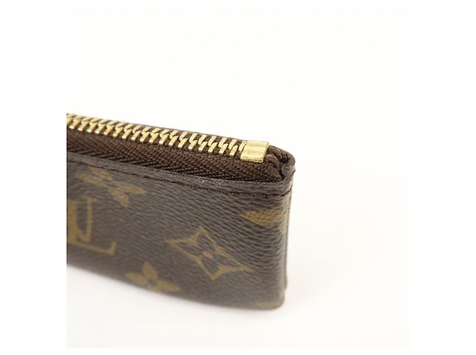 Louis Vuitton Monogram Pochette Cles Coin Case Key Case Brown M62650 - vista 13