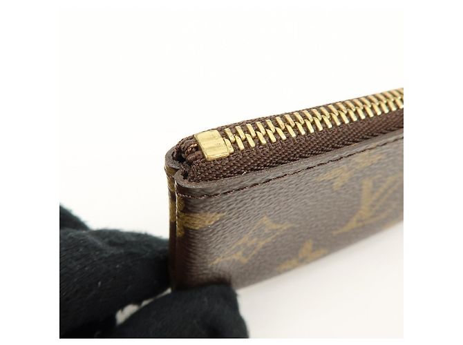 Louis Vuitton Monogram Pochette Cles Coin Case Key Case Brown M62650 - vista 14
