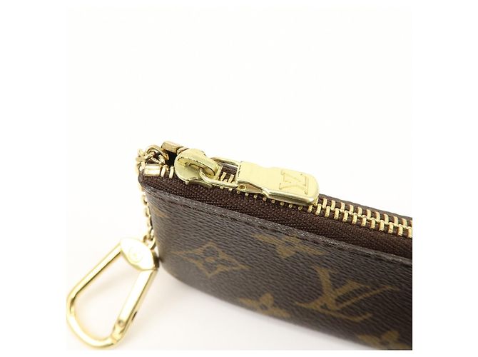 Louis Vuitton Monogram Pochette Cles Coin Case Key Case Brown M62650 - vista 16