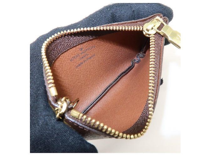 Louis Vuitton Monogram Pochette Cles Coin Case Key Case Brown M62650 - vista 18