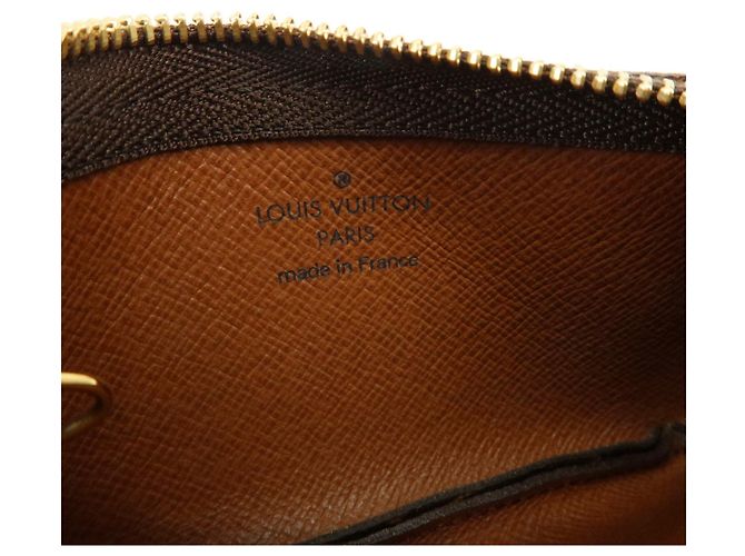 Louis Vuitton Monogram Pochette Cles Coin Case Key Case Brown M62650 - vista 19
