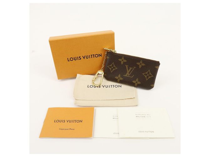 Louis Vuitton Monogram Pochette Cles Coin Case Key Case Brown M62650 - vista 21