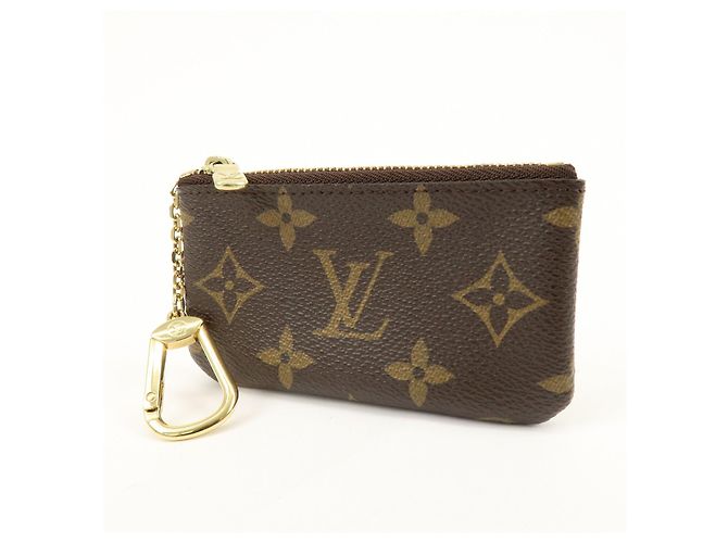 Louis Vuitton Monogram Pochette Cles Coin Case Key Case Brown M62650 - vista 3