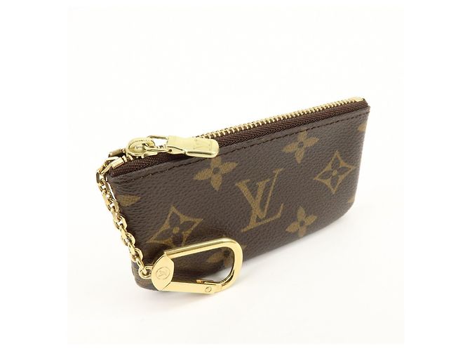 Louis Vuitton Monogram Pochette Cles Coin Case Key Case Brown M62650 - vista 4