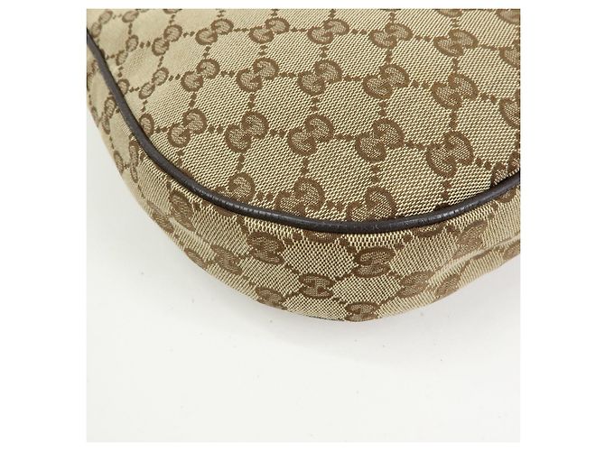 Borsa a Tracolla GUCCI GG Canvas Leather Beige Brown 122790 - vista 10