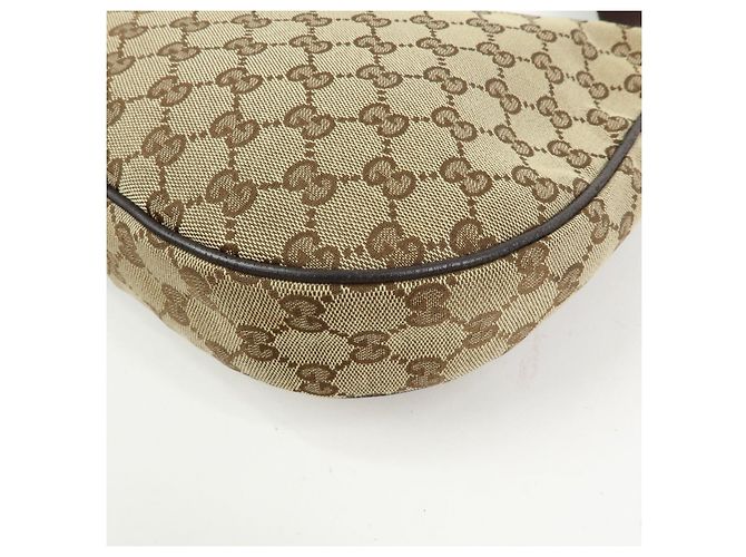 Borsa a Tracolla GUCCI GG Canvas Leather Beige Brown 122790 - vista 11
