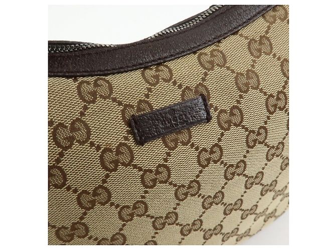 Borsa a Tracolla GUCCI GG Canvas Leather Beige Brown 122790 - vista 14