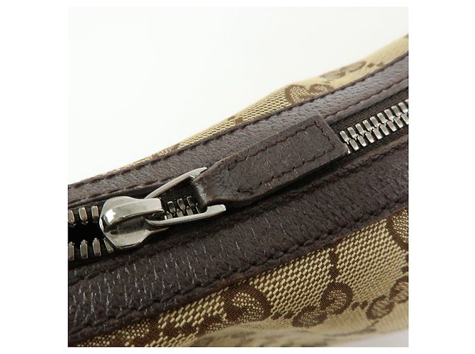 Borsa a Tracolla GUCCI GG Canvas Leather Beige Brown 122790 - vista 16