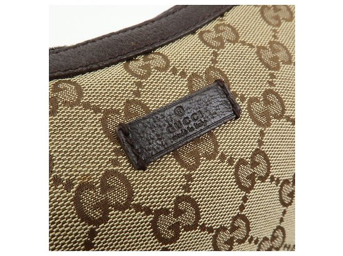 Borsa a Tracolla GUCCI GG Canvas Leather Beige Brown 122790 - vista 17