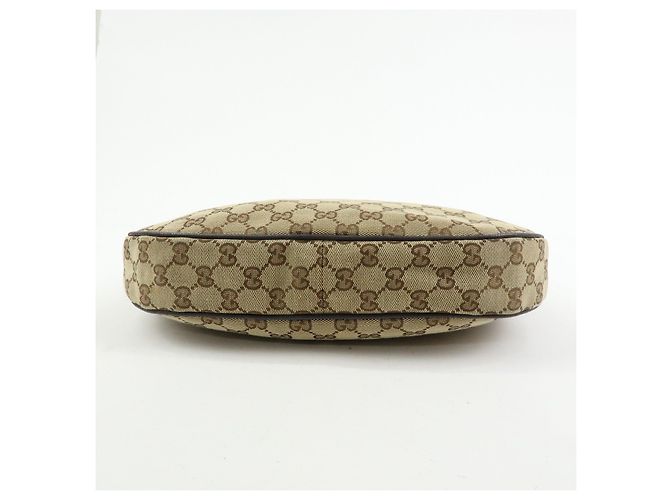 Borsa a Tracolla GUCCI GG Canvas Leather Beige Brown 122790 - vista 5