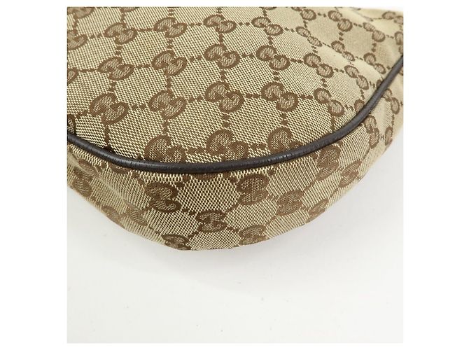 Borsa a Tracolla GUCCI GG Canvas Leather Beige Brown 122790 - vista 9