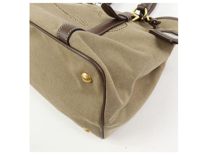 Borsa 2Way in pelle e tela jacquard con logo triangolare PRADA Hand Bag BN2832 - vista 10