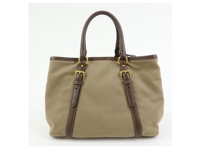 Borsa 2Way in pelle e tela jacquard con logo triangolare PRADA Hand Bag BN2832 - vista 2