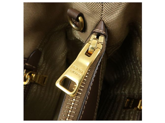 Borsa 2Way in pelle e tela jacquard con logo triangolare PRADA Hand Bag BN2832 - vista 20