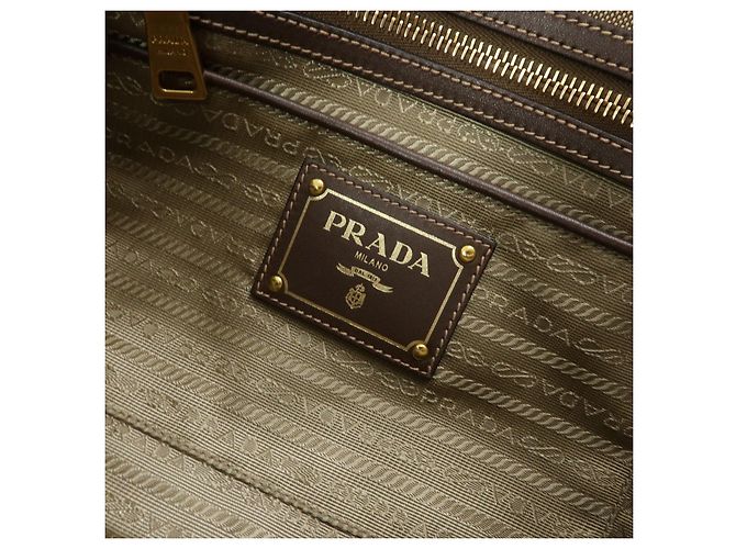 Borsa 2Way in pelle e tela jacquard con logo triangolare PRADA Hand Bag BN2832 - vista 22