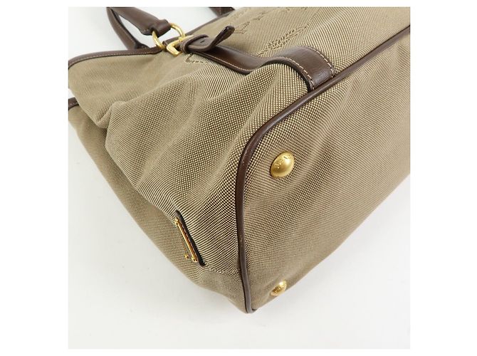 Borsa 2Way in pelle e tela jacquard con logo triangolare PRADA Hand Bag BN2832 - vista 9