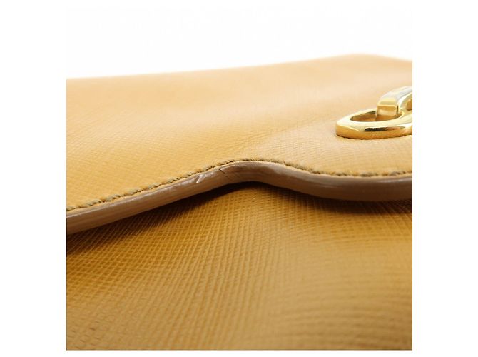 Salvatore Ferragamo Borsa a tracolla e spalla Ferragamo Gancini in pelle con catena Marrone chiaro - vista 18
