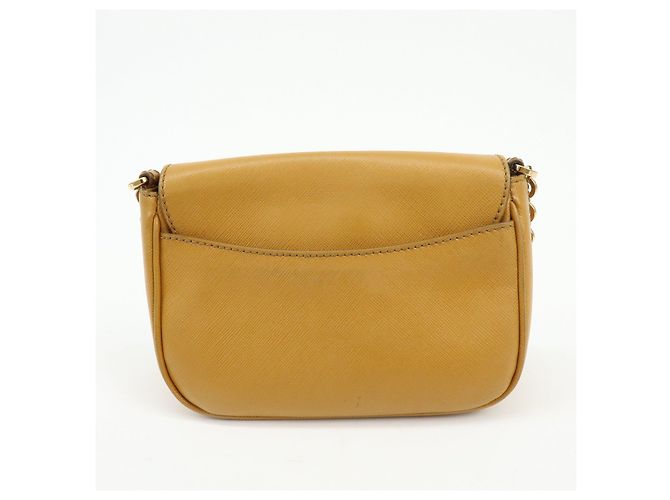 Salvatore Ferragamo Borsa a tracolla e spalla Ferragamo Gancini in pelle con catena Marrone chiaro - vista 2