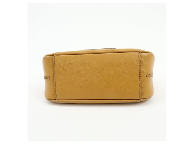 Salvatore Ferragamo Borsa a tracolla e spalla Ferragamo Gancini in pelle con catena Marrone chiaro - vista 5