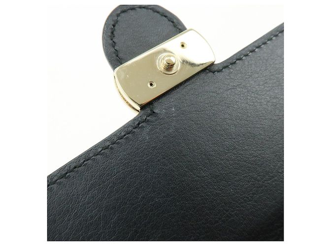 GUCCI Borsa a spalla e tracolla in pelle Interlocking G Nera 369664 - vista 16
